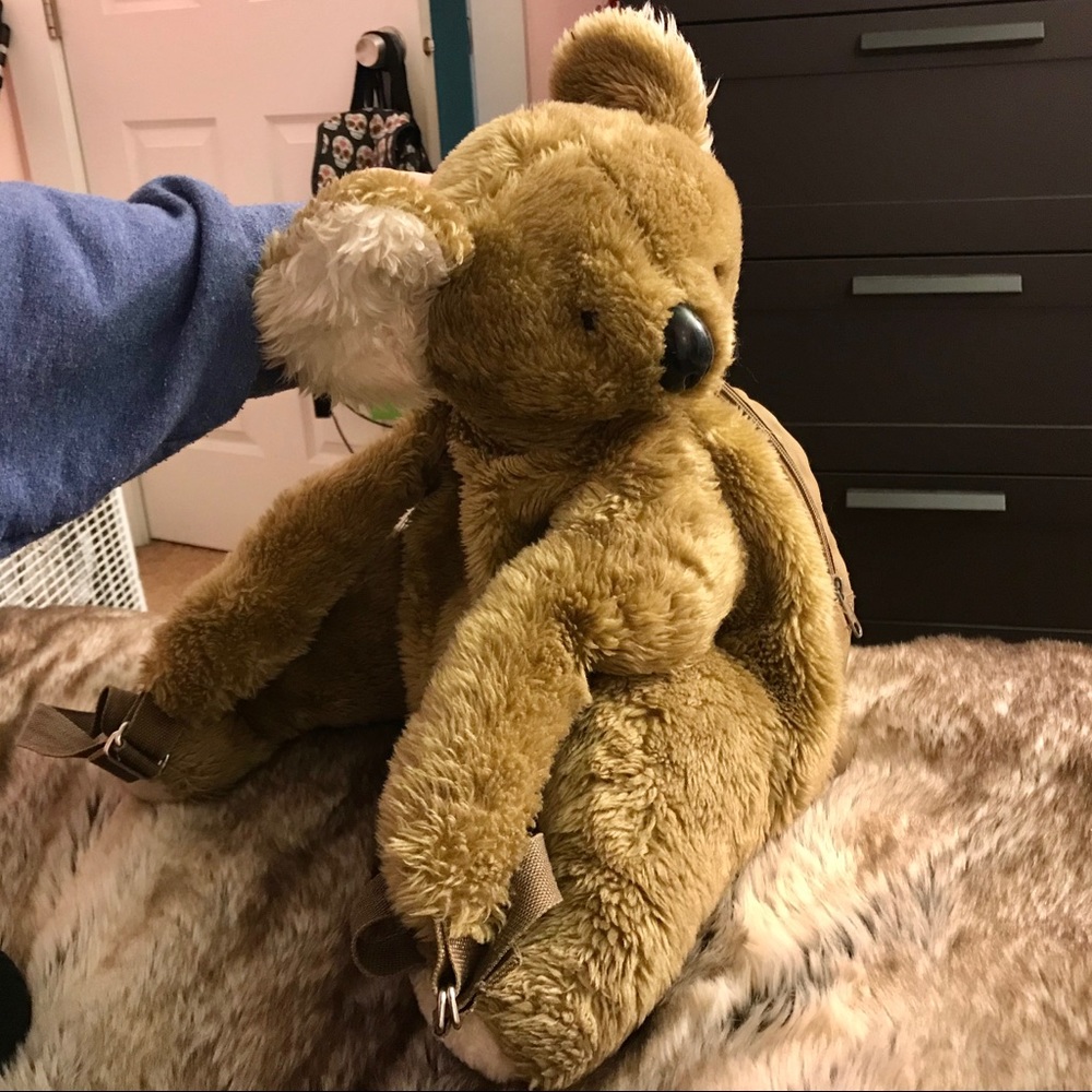 Vintage 80s Stuffed Animal Backpack